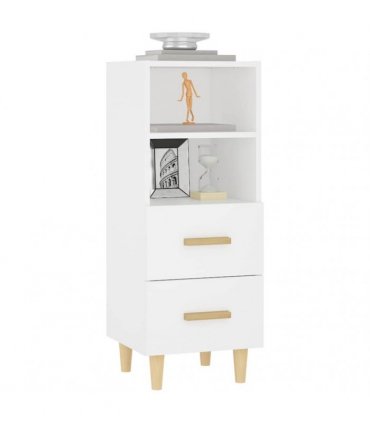 vidaXL Sideboard White 34.5x34x90 cm Engineered Wood — V0672031634