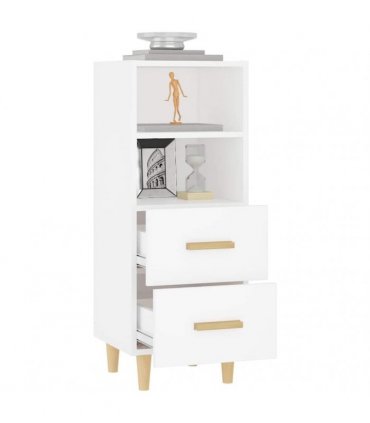 vidaXL Sideboard White 34.5x34x90 cm Engineered Wood — V0672031634