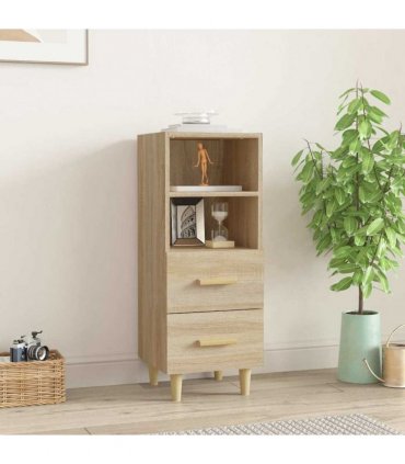 vidaXL Sideboard Sonoma Oak 34.5x34x90 cm Engineered Wood — V0672031635