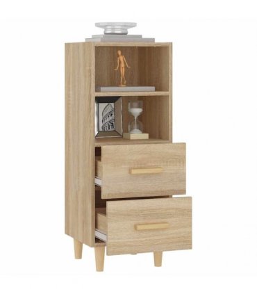 vidaXL Sideboard Sonoma Oak 34.5x34x90 cm Engineered Wood — V0672031635