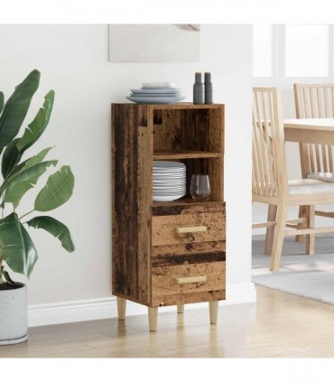 vidaXL Sideboard Old wood 34 x 34.5 x 90 cm Engineered wood