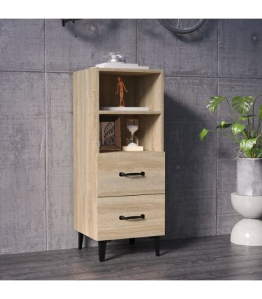 vidaXL Sideboard Sonoma Oak 34.5x34x90 cm Engineered Wood — V0672031637