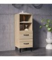 vidaXL Sideboard Sonoma Oak 34.5x34x90 cm Engineered Wood — V0672031637