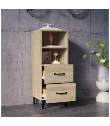 vidaXL Sideboard Sonoma Oak 34.5x34x90 cm Engineered Wood — V0672031637