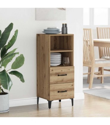 vidaXL Sideboard Artisan oak 34 x 34.5 x 90 cm Engineered wood — V0672031638