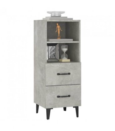 vidaXL Sideboard Concrete Grey 34.5x34x90 cm Engineered Wood — V0672031639