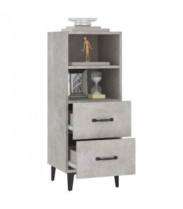 vidaXL Sideboard Concrete Grey 34.5x34x90 cm Engineered Wood — V0672031639