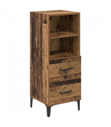 vidaXL Sideboard Old wood 34 x 34.5 x 90 cm Engineered wood — V0672031643