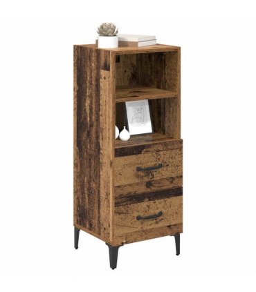 vidaXL Sideboard Old wood 34 x 34.5 x 90 cm Engineered wood — V0672031643