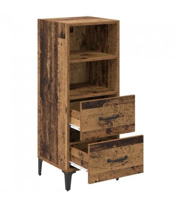 vidaXL Sideboard Old wood 34 x 34.5 x 90 cm Engineered wood — V0672031643