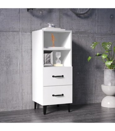 vidaXL Sideboard White 34.5x34x90 cm Engineered Wood — V0672031644