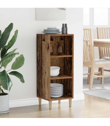 vidaXL Sideboard Old Wood 34.5 x 32.5 x 90 cm Engineered Wood