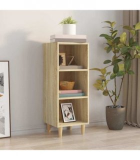 vidaXL Sideboard Sonoma Oak 34.5x32.5x90 cm Engineered Wood