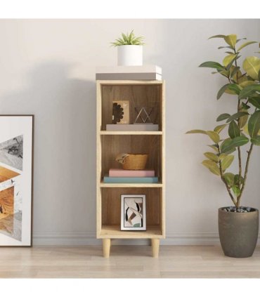 vidaXL Sideboard Sonoma Oak 34.5x32.5x90 cm Engineered Wood