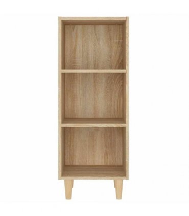 vidaXL Sideboard Sonoma Oak 34.5x32.5x90 cm Engineered Wood