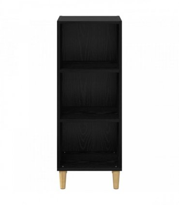 vidaXL Sideboard Black Oak 34.5 x 32.5 x 90 cm Engineered Wood