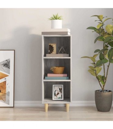 vidaXL Sideboard Grey Sonoma 34.5x32.5x90 cm Engineered Wood