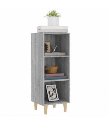 vidaXL Sideboard Grey Sonoma 34.5x32.5x90 cm Engineered Wood