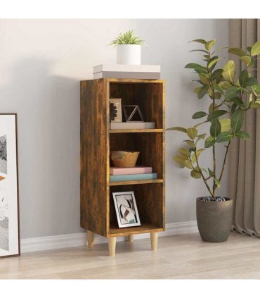 vidaXL Sideboard Smoked Oak 34.5x32.5x90 cm Engineered Wood
