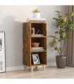 vidaXL Sideboard Smoked Oak 34.5x32.5x90 cm Engineered Wood