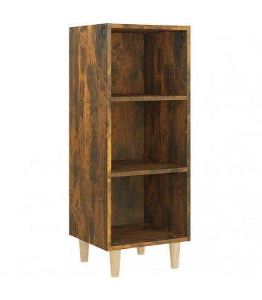 vidaXL Sideboard Smoked Oak 34.5x32.5x90 cm Engineered Wood