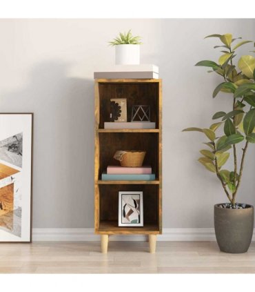 vidaXL Sideboard Smoked Oak 34.5x32.5x90 cm Engineered Wood