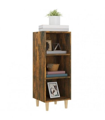 vidaXL Sideboard Smoked Oak 34.5x32.5x90 cm Engineered Wood
