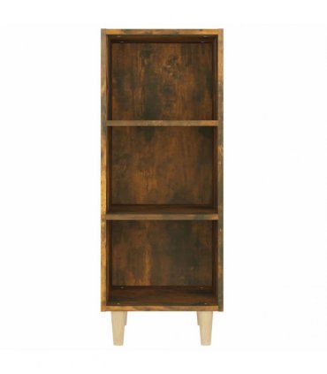 vidaXL Sideboard Smoked Oak 34.5x32.5x90 cm Engineered Wood
