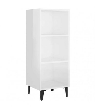 vidaXL Sideboard High Gloss White 34.5x32.5x90 cm Engineered Wood