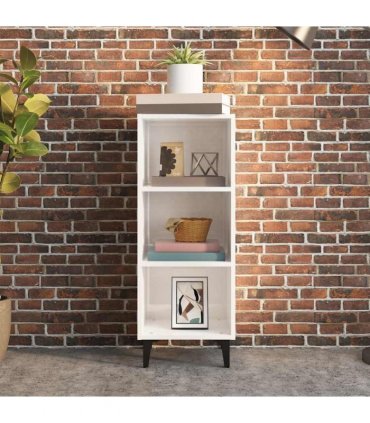vidaXL Sideboard High Gloss White 34.5x32.5x90 cm Engineered Wood