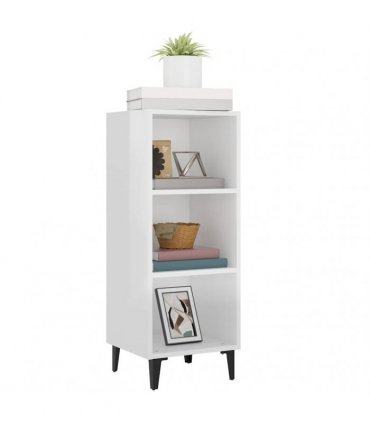 vidaXL Sideboard High Gloss White 34.5x32.5x90 cm Engineered Wood