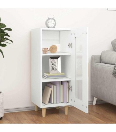 vidaXL Sideboard White 34.5x34x90 cm Engineered Wood — V0672031659