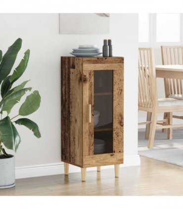 vidaXL Sideboard Old Wood 34.5 x 32.5 x 90 cm Engineered Wood — V0672031660