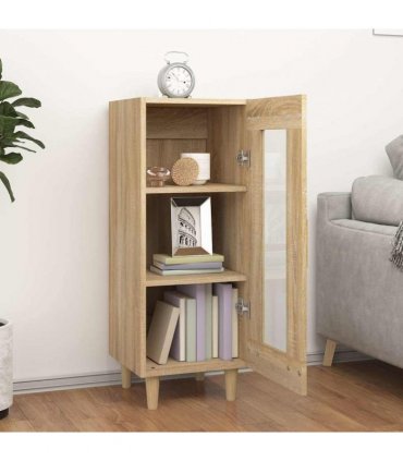 vidaXL Sideboard Sonoma Oak 34.5x34x90 cm Engineered Wood — V0672031662