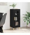 vidaXL Sideboard Black Oak 34.5 x 32.5 x 90 cm Engineered Wood — V0672031663