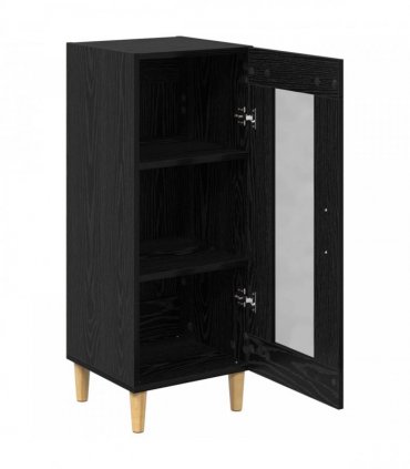 vidaXL Sideboard Black Oak 34.5 x 32.5 x 90 cm Engineered Wood — V0672031663