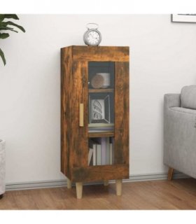 vidaXL Sideboard Smoked Oak 34.5x34x90 cm Engineered Wood — V0672031665