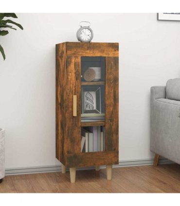 vidaXL Sideboard Smoked Oak 34.5x34x90 cm Engineered Wood — V0672031665