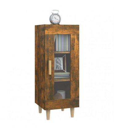 vidaXL Sideboard Smoked Oak 34.5x34x90 cm Engineered Wood — V0672031665