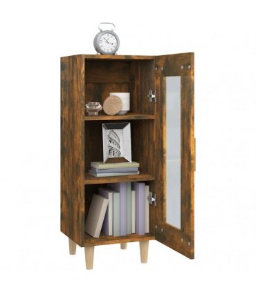 vidaXL Sideboard Smoked Oak 34.5x34x90 cm Engineered Wood — V0672031665