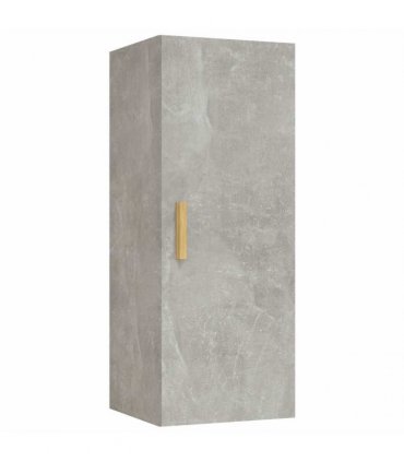 vidaXL Wall Cabinet Concrete Grey 34.5x34x90 cm Engineered Wood