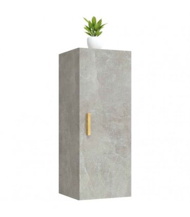 vidaXL Wall Cabinet Concrete Grey 34.5x34x90 cm Engineered Wood