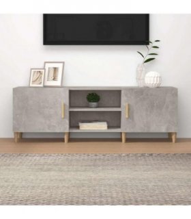 vidaXL TV Cabinet Concrete Grey 150x30x50 cm Engineered Wood