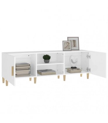 vidaXL TV Cabinet White 150x30x50 cm Engineered Wood