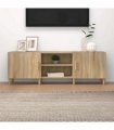 vidaXL TV Cabinet Sonoma Oak 150x30x50 cm Engineered Wood