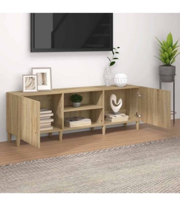 vidaXL TV Cabinet Sonoma Oak 150x30x50 cm Engineered Wood