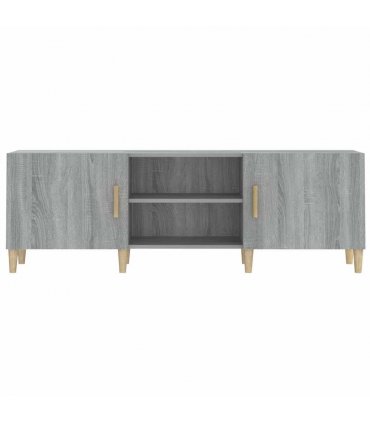 vidaXL TV Cabinet Grey Sonoma 150x30x50 cm Engineered Wood