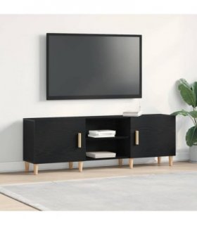 vidaXL TV Cabinet Black Oak 150 x 30 x50 cm Engineered Wood