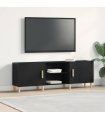 vidaXL TV Cabinet Black Oak 150 x 30 x50 cm Engineered Wood