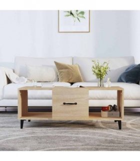 vidaXL Coffee Table Sonoma Oak 102x50x40 cm Engineered Wood